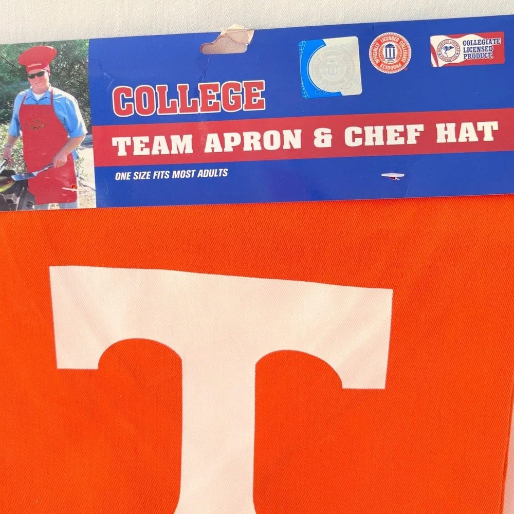 PSG Tennessee Volunteers Apron and Chef Hat Set OSFA Orange NCAA Vols Cooking